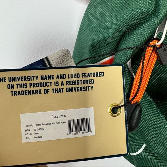 Tipsy Elves University of Miami Fanny pack with drink holder - Picture 2 of 4